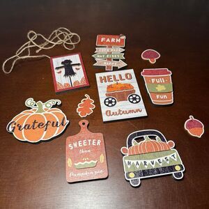 Little wooden signs farmhouse autumn decor‎